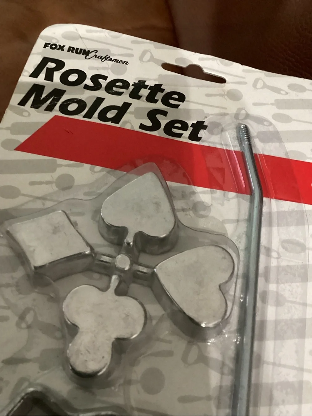 New Fox Run Rosette Cookie Mold Set - Silver